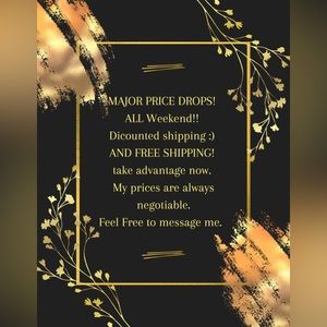MAJOR PRICE DROP ALLLLLLL WEEKEND TAKE ADVANTAGE NOW! ♥️